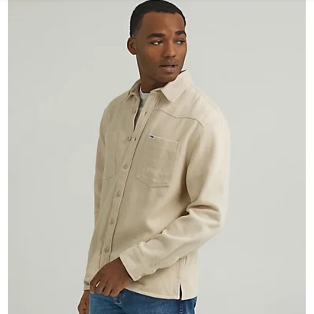 NWT Men’s Wrangler twill over shirt/ shirt jacket, size M